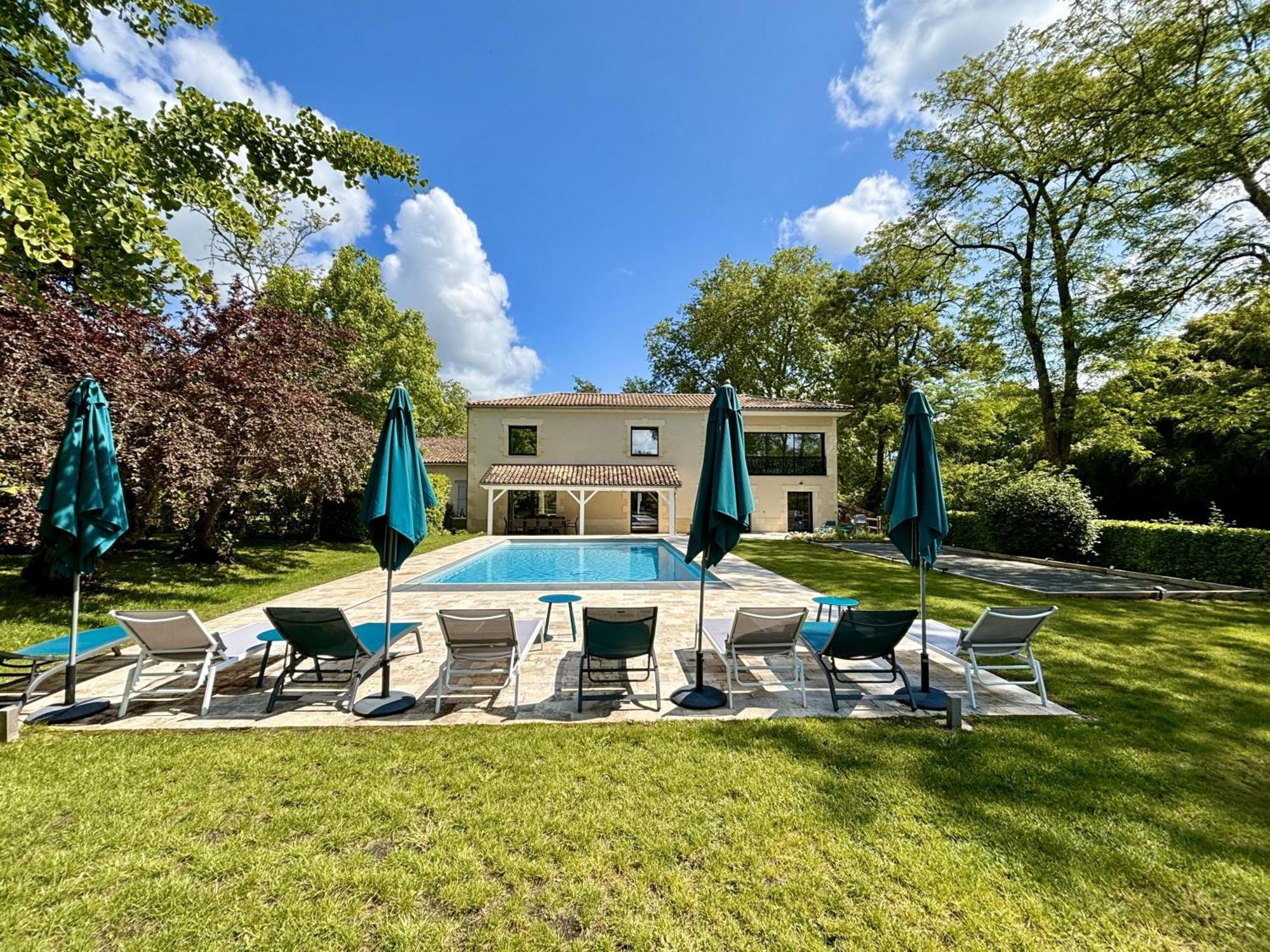 La Maison L'Eperon, Stylish 5 Star Villa Surrounded By Vineyard Near Saint Emilion Vérac Buitenkant foto